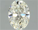 Natural Diamond 1.00 Carats, Oval with  Cut, J Color, VS1 Clarity and Certified by GIA