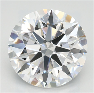 Picture of Lab Grown Diamond 3.02 Carats, Round with Ideal Cut, D Color, VVS1 Clarity and Certified by IGI