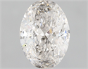 Natural Diamond 1.52 Carats, Oval with  Cut, G Color, I1 Clarity and Certified by GIA