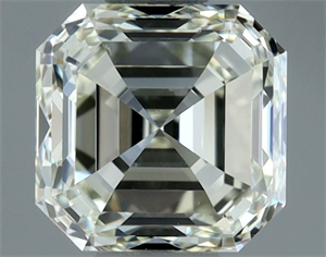 Picture of Natural Diamond 1.01 Carats, Asscher with  Cut, K Color, VVS2 Clarity and Certified by IGI