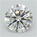 Lab Grown Diamond 1.39 Carats, Round with Excellent Cut, D Color, VS2 Clarity and Certified by GIA