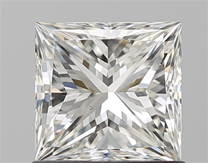 Picture of Natural Diamond 1.01 Carats, Princess with  Cut, H Color, VS1 Clarity and Certified by GIA