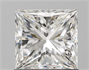 Natural Diamond 1.01 Carats, Princess with  Cut, H Color, VS1 Clarity and Certified by GIA