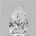 Diamante Natural 0.52 quilates, De pera , Color D, claridad SI1 y certificado GIA