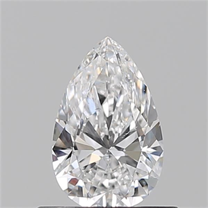 Foto Diamante Natural 0.52 quilates, De pera , Color D, claridad SI1 y certificado GIA de