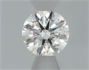 Natural Diamond 0.44 Carats, Round with Excellent Cut, G Color, SI2 Clarity and Certified by IGI
