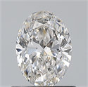 Natural Diamond 0.70 Carats, Oval with  Cut, F Color, VS2 Clarity and Certified by GIA