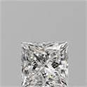 Diamante Natural 0.53 quilates, Princesa , Color E, claridad VVS1 y certificado GIA