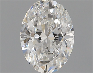 Foto Diamante Natural 0.40 quilates, Ovalado , Color F, claridad SI2 y certificado GIA de