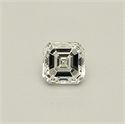 Natural Diamond 0.30 Carats, Asscher with  Cut, F Color, VVS2 Clarity and Certified by GIA
