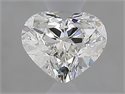 Natural Diamond 0.52 Carats, Heart with  Cut, H Color, VVS1 Clarity and Certified by GIA