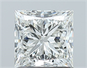 Natural Diamond 1.01 Carats, Princess with  Cut, H Color, VVS2 Clarity and Certified by GIA