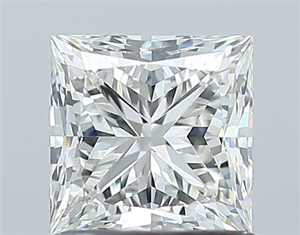 Picture of Natural Diamond 1.01 Carats, Princess with  Cut, H Color, VVS2 Clarity and Certified by GIA