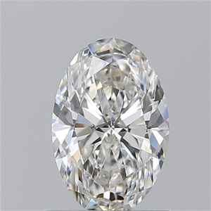 Picture of Natural Diamond 0.90 Carats, Oval with  Cut, G Color, VVS2 Clarity and Certified by GIA