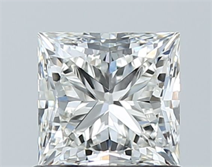 Picture of Natural Diamond 1.02 Carats, Princess with  Cut, I Color, VVS2 Clarity and Certified by GIA