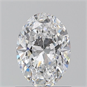 Natural Diamond 0.90 Carats, Oval with  Cut, D Color, VVS1 Clarity and Certified by GIA