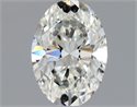 Natural Diamond 0.91 Carats, Oval with  Cut, H Color, VS2 Clarity and Certified by GIA
