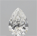 Natural Diamond 0.50 Carats, Pear with  Cut, F Color, SI1 Clarity and Certified by GIA
