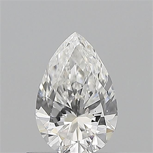 Picture of Natural Diamond 0.50 Carats, Pear with  Cut, F Color, SI1 Clarity and Certified by GIA