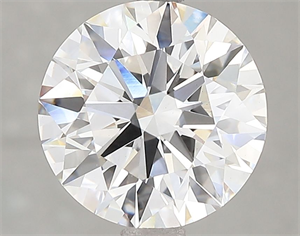 Picture of Lab Grown Diamond 3.07 Carats, Round with Ideal Cut, E Color, VS1 Clarity and Certified by IGI