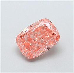 Picture of Lab Grown Diamond 1.62 Carats, CUSHION MODIFIED with  Cut, Fancy Vivid Pink Color, VS1 Clarity and Certified by IGI