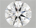 Lab Grown Diamond 3.09 Carats, Round with Ideal Cut, F Color, VVS2 Clarity and Certified by IGI