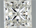 Natural Diamond 1.01 Carats, Princess with  Cut, J Color, SI1 Clarity and Certified by GIA