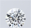 Lab Grown Diamond 1.54 Carats, Round with Ideal Cut, D Color, VS1 Clarity and Certified by IGI