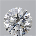 Natural Diamond 0.83 Carats, Round with Excellent Cut, H Color, SI2 Clarity and Certified by GIA