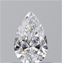 Diamante Natural 0.50 quilates, De pera , Color D, claridad VVS1 y certificado GIA