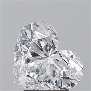 Picture of Natural Diamond 3.02 Carats, Heart with  Cut, E Color, VVS1 Clarity and Certified by GIA