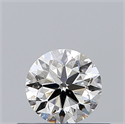 Natural Diamond 0.41 Carats, Round with Very Good Cut, I Color, SI1 Clarity and Certified by GIA