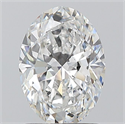 Natural Diamond 1.30 Carats, Oval with  Cut, E Color, VS1 Clarity and Certified by GIA