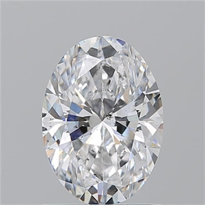 Picture of Natural Diamond 1.22 Carats, Oval with  Cut, D Color, SI2 Clarity and Certified by GIA