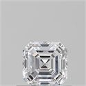 Diamante Natural 0.51 quilates, Asscher , Color D, claridad VS1 y certificado GIA