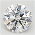 Lab Grown Diamond 3.70 Carats, Round with Ideal Cut, D Color, VVS1 Clarity and Certified by IGI