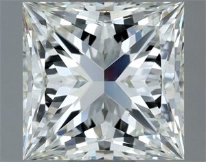Picture of Natural Diamond 1.52 Carats, Princess with  Cut, I Color, IF Clarity and Certified by IGI