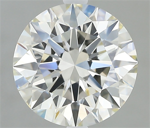 Picture of Natural Diamond 2.03 Carats, Round with Excellent Cut, I Color, IF Clarity and Certified by IGI