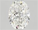 Natural Diamond 0.70 Carats, Oval with  Cut, F Color, VVS2 Clarity and Certified by GIA