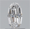 Natural Diamond 0.70 Carats, Oval with  Cut, D Color, VVS2 Clarity and Certified by GIA