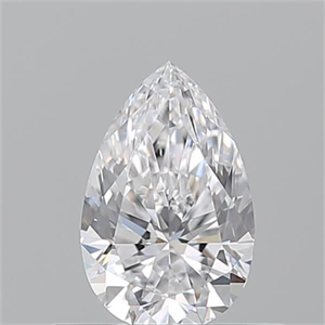 Picture of Natural Diamond 0.50 Carats, Pear with  Cut, D Color, VS2 Clarity and Certified by GIA