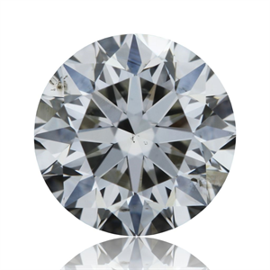 Picture of Natural Diamond 0.91 Carats, Round with Very Good Cut, I Color, I1 Clarity and Certified by GIA