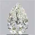 Natural Diamond 1.01 Carats, Pear with  Cut, H Color, VS2 Clarity and Certified by IGI
