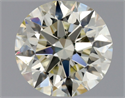 Natural Diamond 0.75 Carats, Round with Excellent Cut, N Color, SI1 Clarity and Certified by GIA