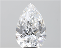 Natural Diamond 7.09 Carats, Pear with  Cut, D Color, FL Clarity and Certified by GIA