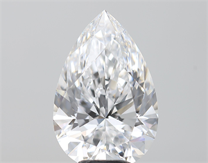 Foto Diamante Natural 7.09 quilates, De pera , Color D, claridad FL y certificado GIA de