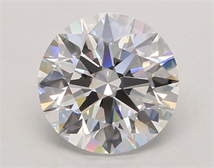 Picture of Lab Grown Diamond 3.05 Carats, Round with Ideal Cut, E Color, VVS2 Clarity and Certified by IGI