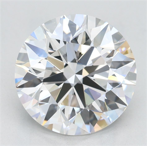 Picture of Lab Grown Diamond 3.12 Carats, Round with Excellent Cut, E Color, VVS1 Clarity and Certified by GIA
