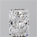 Natural Diamond 5.01 Carats, Radiant with  Cut, D Color, VS2 Clarity and Certified by GIA