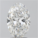 Natural Diamond 2.01 Carats, Oval with  Cut, E Color, VS2 Clarity and Certified by GIA